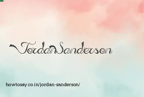 Jordan Sanderson