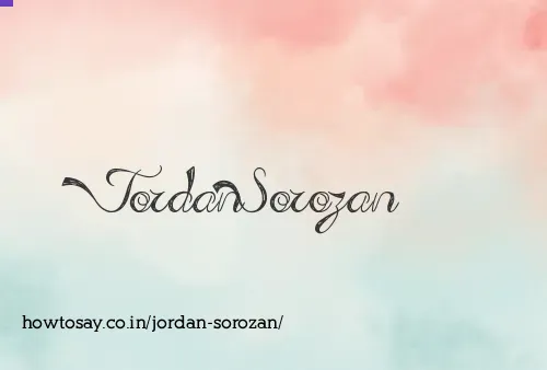 Jordan Sorozan