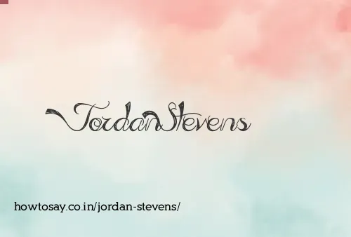 Jordan Stevens