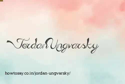 Jordan Ungvarsky