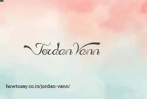 Jordan Vann