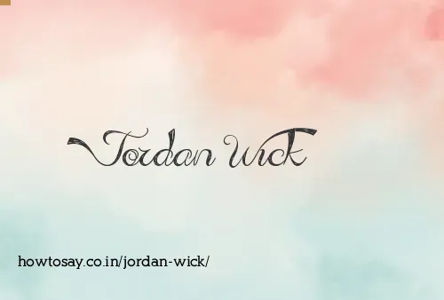 Jordan Wick