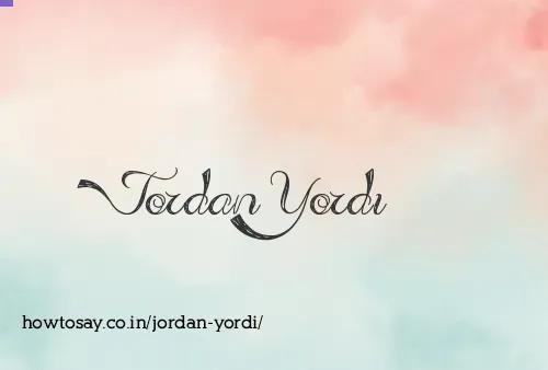 Jordan Yordi