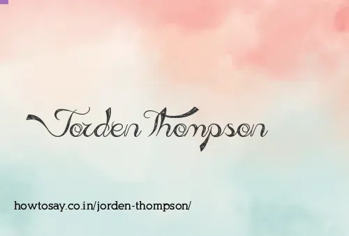 Jorden Thompson