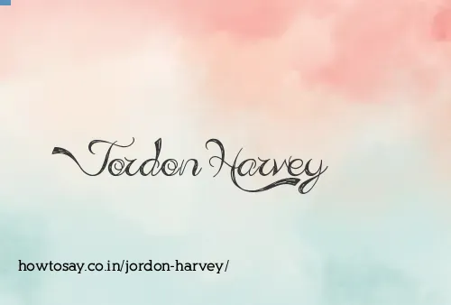 Jordon Harvey