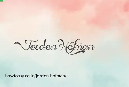 Jordon Hofman