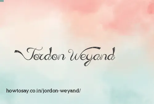 Jordon Weyand