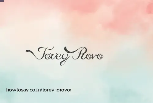Jorey Provo
