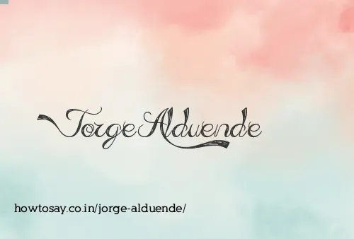 Jorge Alduende