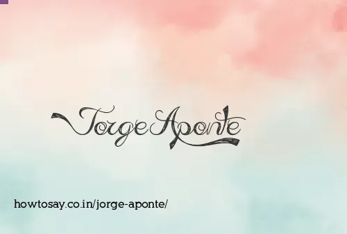 Jorge Aponte