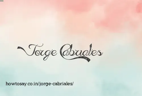 Jorge Cabriales