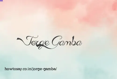 Jorge Gamba