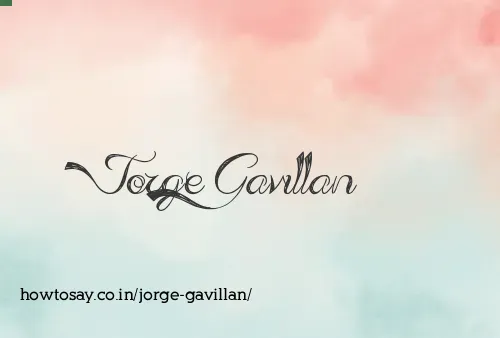 Jorge Gavillan