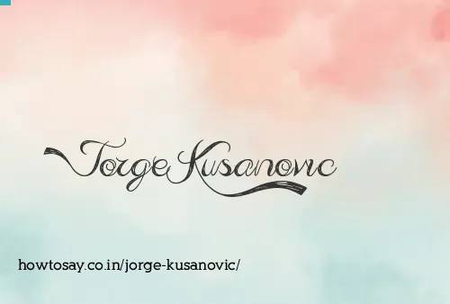 Jorge Kusanovic