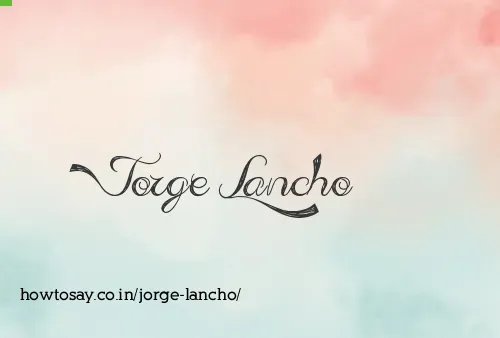 Jorge Lancho
