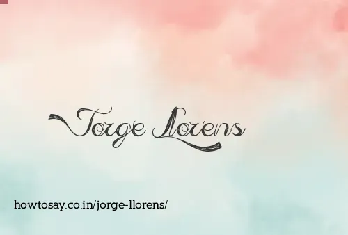 Jorge Llorens