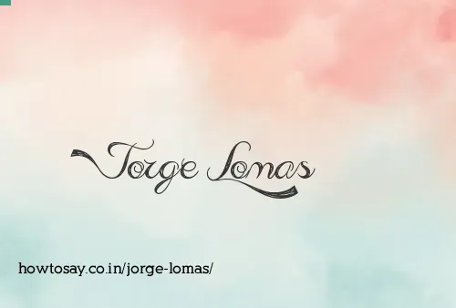Jorge Lomas