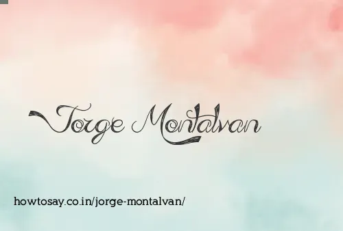 Jorge Montalvan