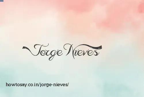 Jorge Nieves