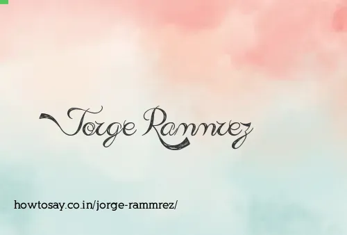 Jorge Rammrez