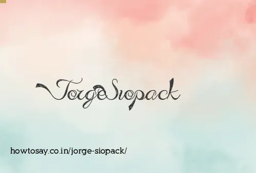 Jorge Siopack