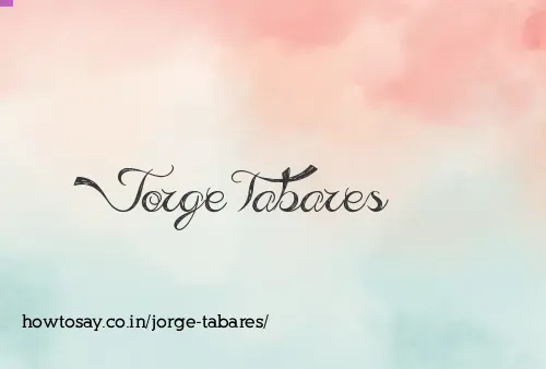 Jorge Tabares