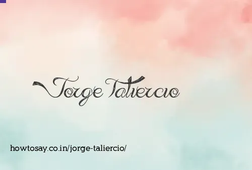 Jorge Taliercio