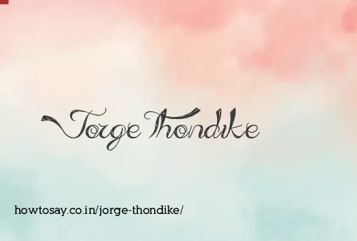 Jorge Thondike