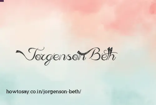 Jorgenson Beth