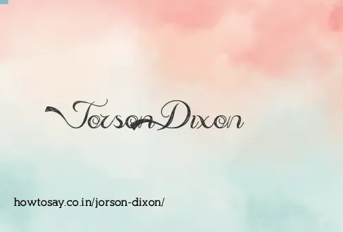 Jorson Dixon