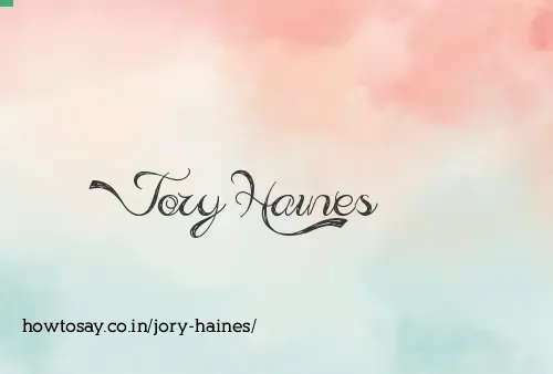 Jory Haines