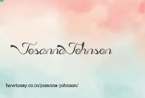 Josanna Johnson