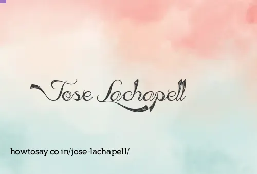 Jose Lachapell