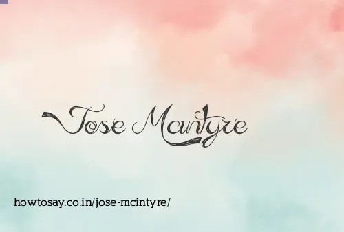 Jose Mcintyre