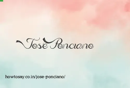 Jose Ponciano