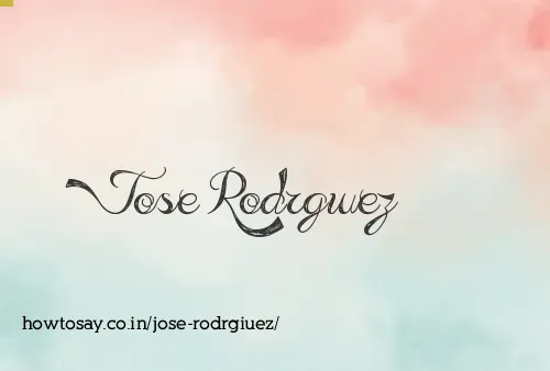 Jose Rodrgiuez
