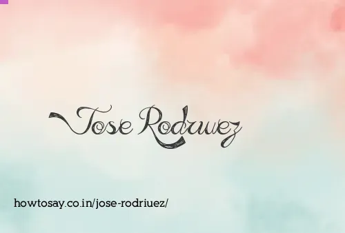 Jose Rodriuez