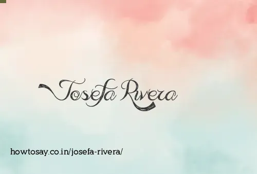 Josefa Rivera