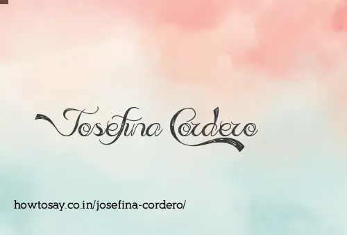 Josefina Cordero