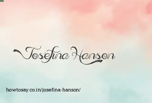 Josefina Hanson