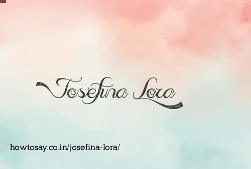 Josefina Lora
