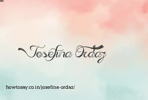 Josefina Ordaz
