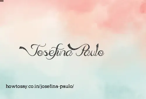 Josefina Paulo