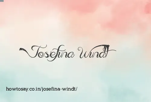 Josefina Windt