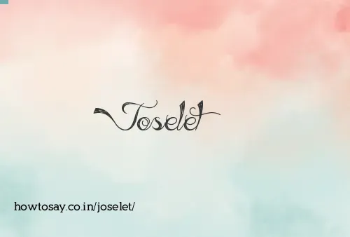 Joselet