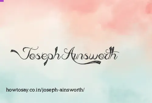 Joseph Ainsworth