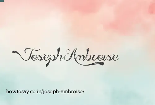 Joseph Ambroise