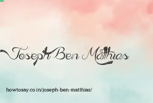 Joseph Ben Matthias