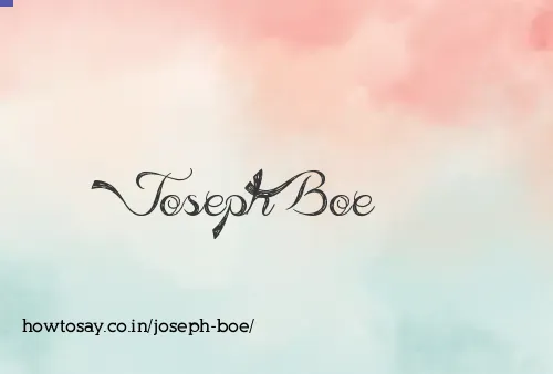 Joseph Boe