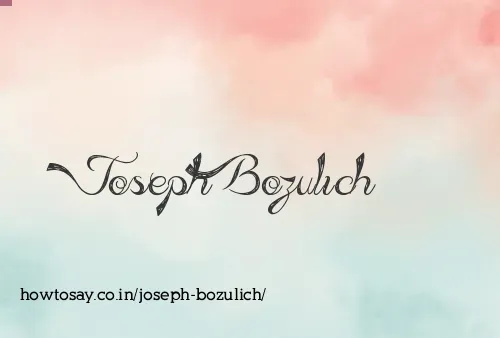 Joseph Bozulich